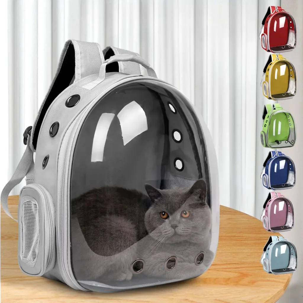 

Pet Cat and Dog Bag Portable Outdoor Breathable Transparent Space Backpack Travel Puppy Daily Necessities