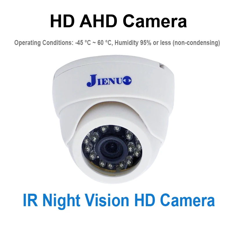 JIENUO 4K CCTV AHD 1080p telecamera White Dome Security visione notturna a infrarossi 5MP TVI CVI 2mp Video Home sistema di telecamere per