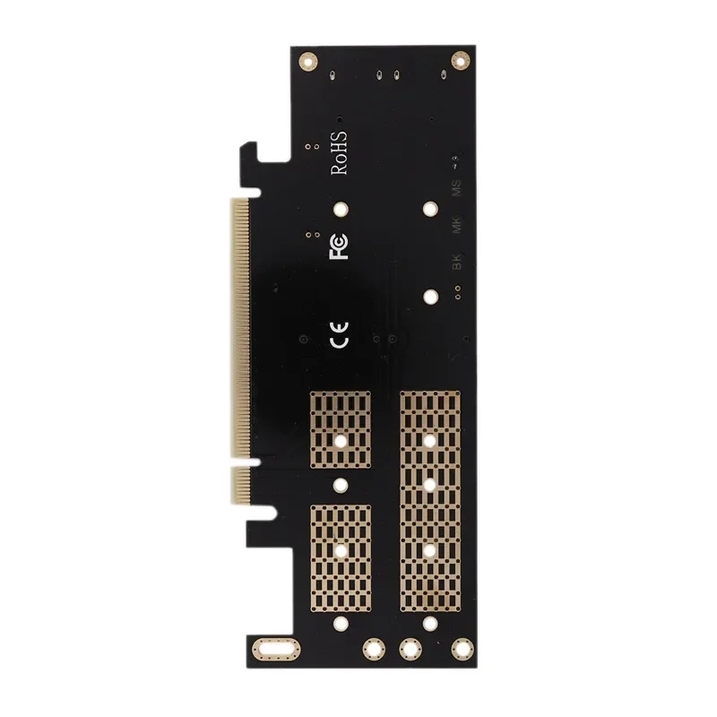 Placa adaptadora SSD NGFF e MSATA, M.2 NVME para PCIe 16X, M.2 SSD SATA para SATA 3.0, 2 Conversor de cabos SATA, 3 em 1