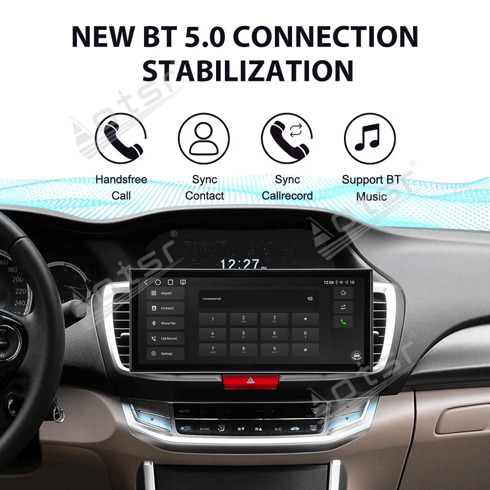 CarPlay 15.8'' Android 15 para Honda Accord 9ª geração 2014-2017, acessórios para carro, tela HD, reprodutor multimídia