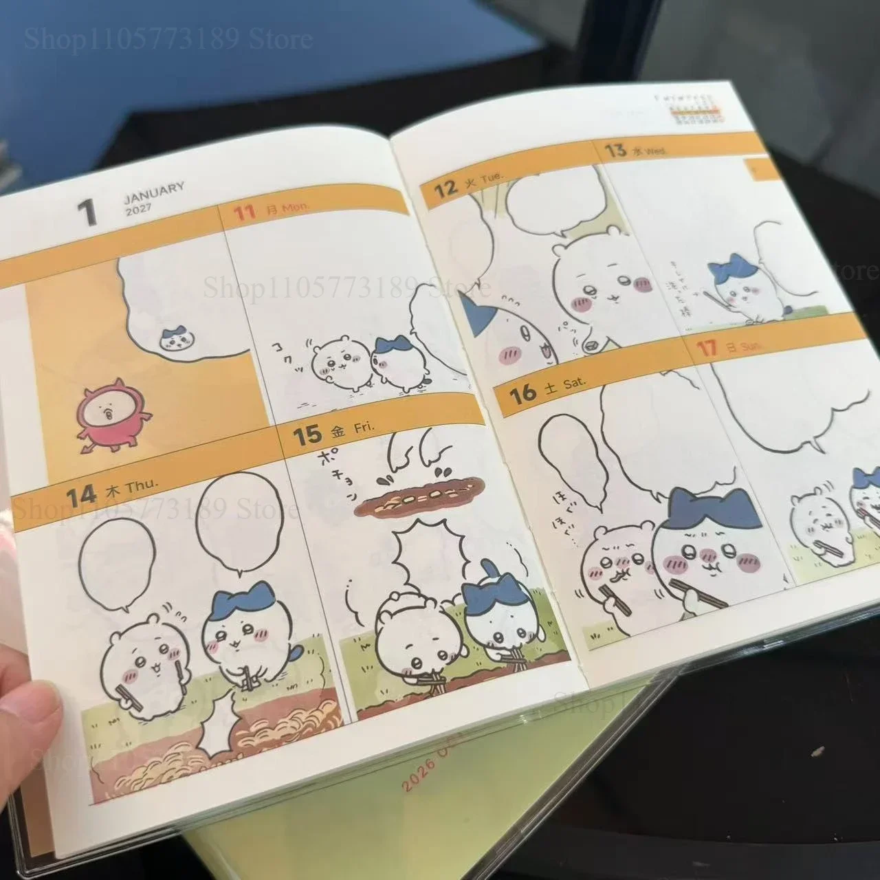 Chiikawa 2027 Weekly Monthly Planner Cartoon Diary Schedule Organizer Notebook School Office Stationery Gift