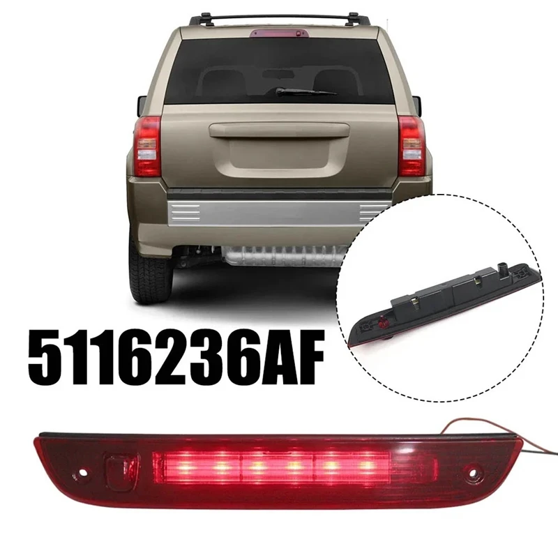 Rear High Mount Brake Light Third Stop Brake Lamp For Jeep Patriot 2007-2017 5116236AF 5116236AB 5116236AC 5116236AD