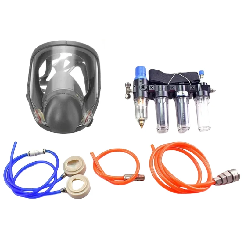 

4-in-1 Powered Air Purifying Respirator 6800 Series Industrial Gas Mask System with Energy Efficient Multi-Function Design