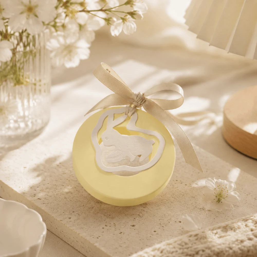 Non-fire Hanging Aromatherapy Rabbit Pendant Scented Car Fragrance Diffuser Plaster Long-lasting Mid-Autumn Festival Gift