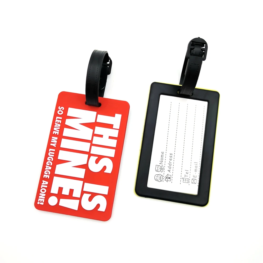 1pc/2PCS letter luggage tag, hang tag, business trip, airport luggage, anti loss ID tag, luggage name tag, male and female