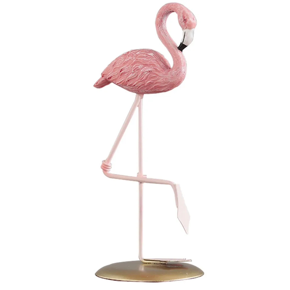 

Cartoon Resin Statue Decorative Desktop Ornament For Home Office Party Garden Wedding Flamingo Figurines Decoration