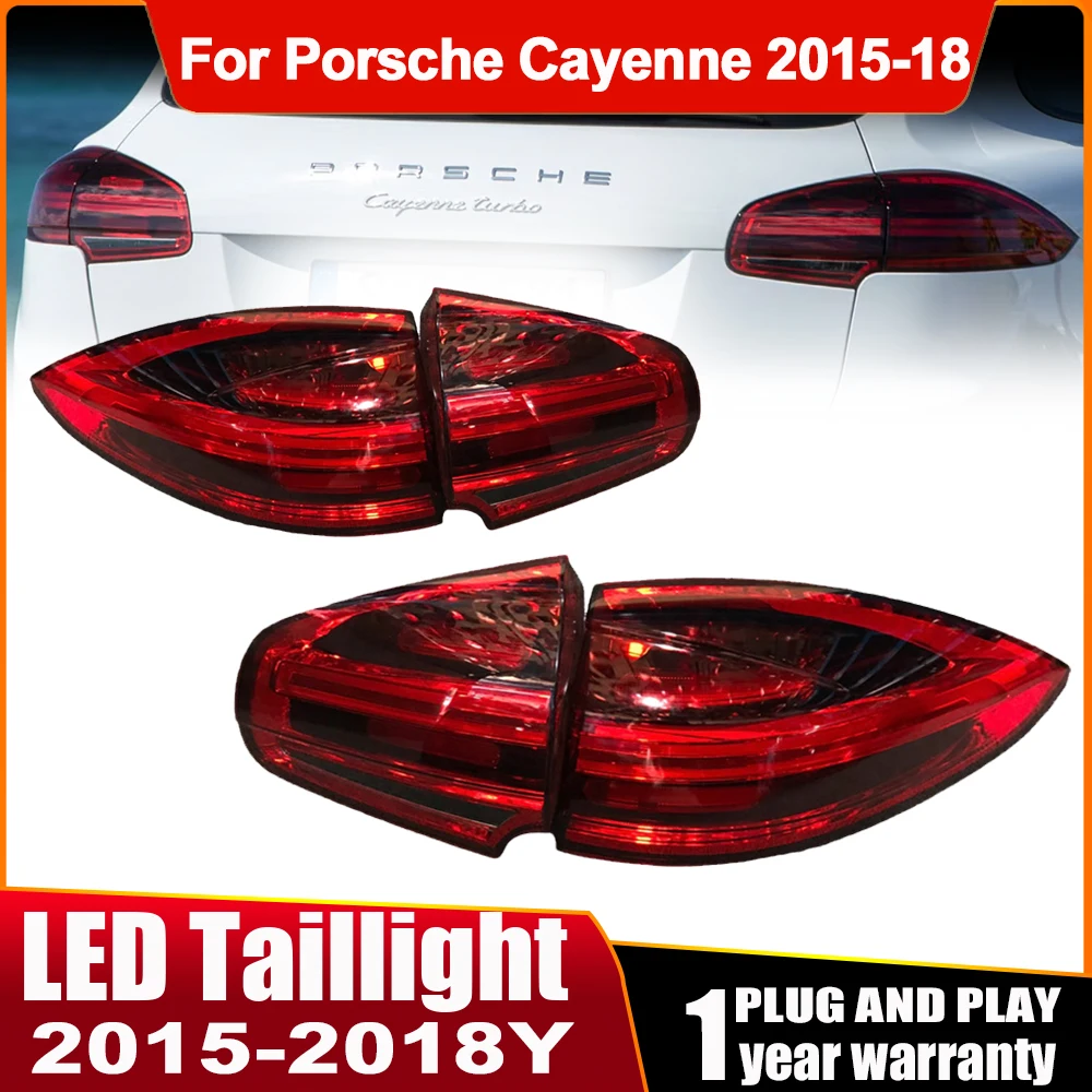 Car LED Rear Tail Light For Porsche Cayenne 2015 2016 2017 Brake driving Lamp Warning Turn Signal 7P5945308 7P5945208 7P5945207