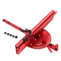 Aluminium Profile Miter Gauge Push Handle Track Stop 400MM Fence Woodworking Tools DIY Assembly Table Saw Router Circular Saw
