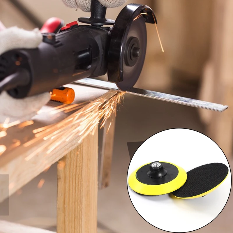 ABGG-5 Inch(125Mm) Hook And Loop Sanding Pad 5 Inch Sander Backing Plates With 5/8-11 Threads(2 Pack)