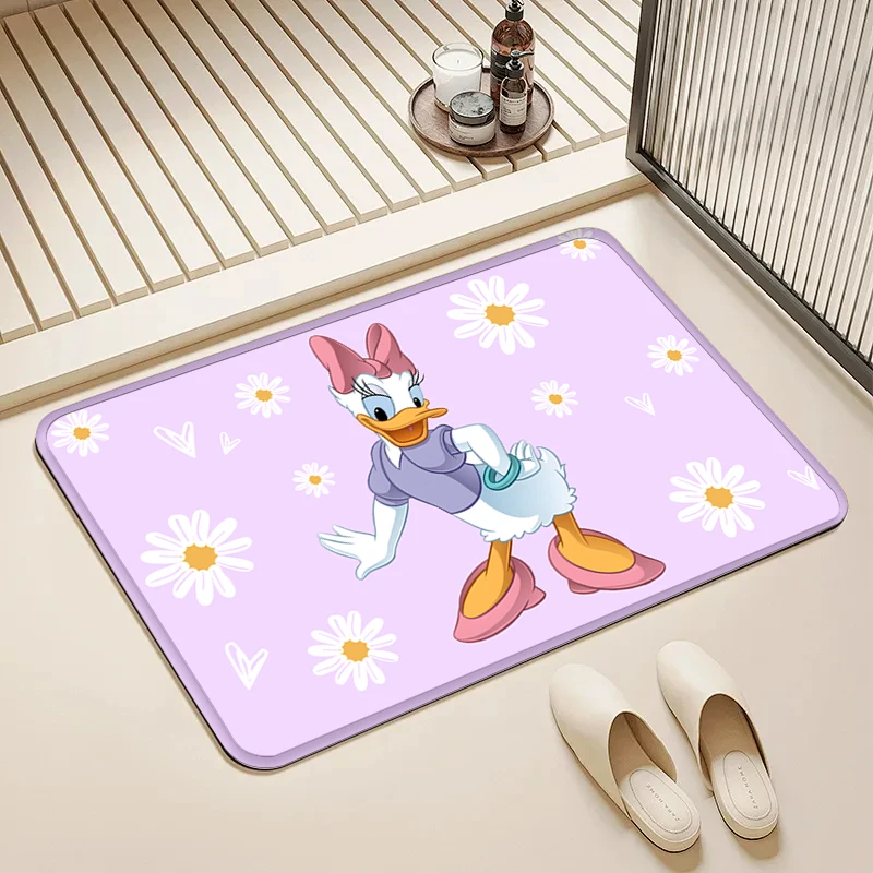 

Disney Daisy Duck Light Purple Door Mat Non-Slip Washable Floor Rug for Home Kids Room Bathroom Decor