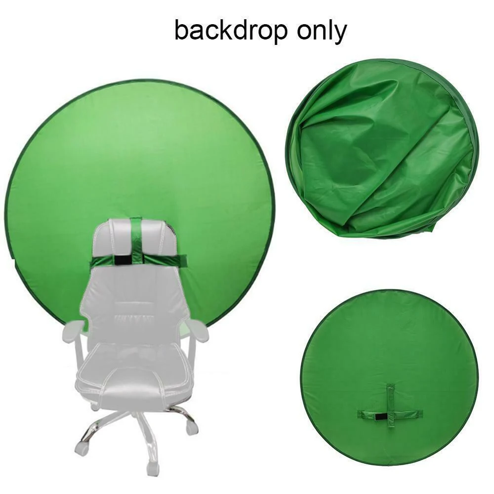 

Polyester Studio Fold Reflector Collapsible Chromakey Round Background Panel Photography Background Backdrops Green Screen