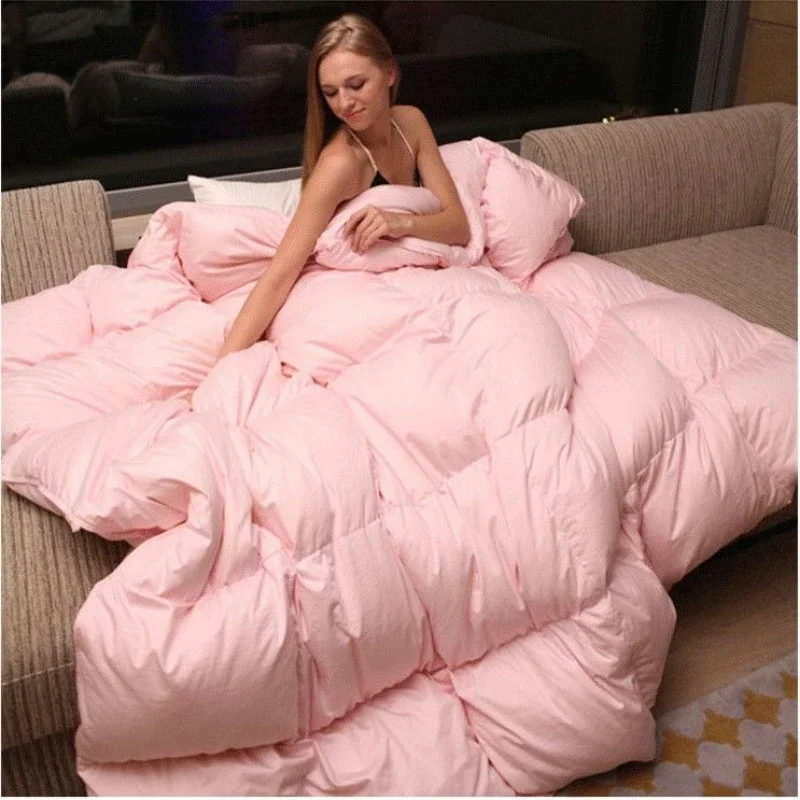 Soybean Protein Fiber Comforters Spring Autumn Air Conditioning Quilt Moisture Wicking Breathable Duvet Thick Warm Bedclothes