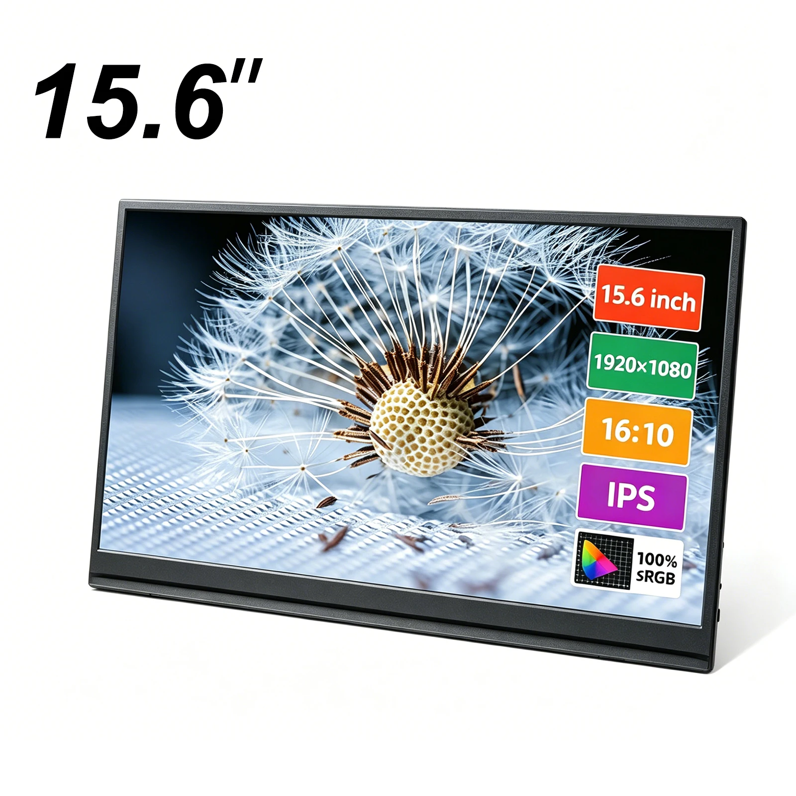 Schermo pratico da 15,6", schermo esterno Full HD - IPS per laptop, schermo estensibile per il gaming con connettore HDMI - C