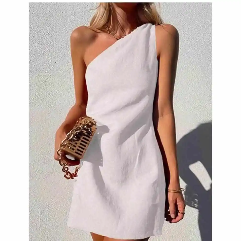 الأبيض بوهو ter Ne مكتب غير رسمي الدكتور المرأة عالية الخصر ألف خط تنورة طويلة القطن الكتان مزيج الخريف الموسم Faion