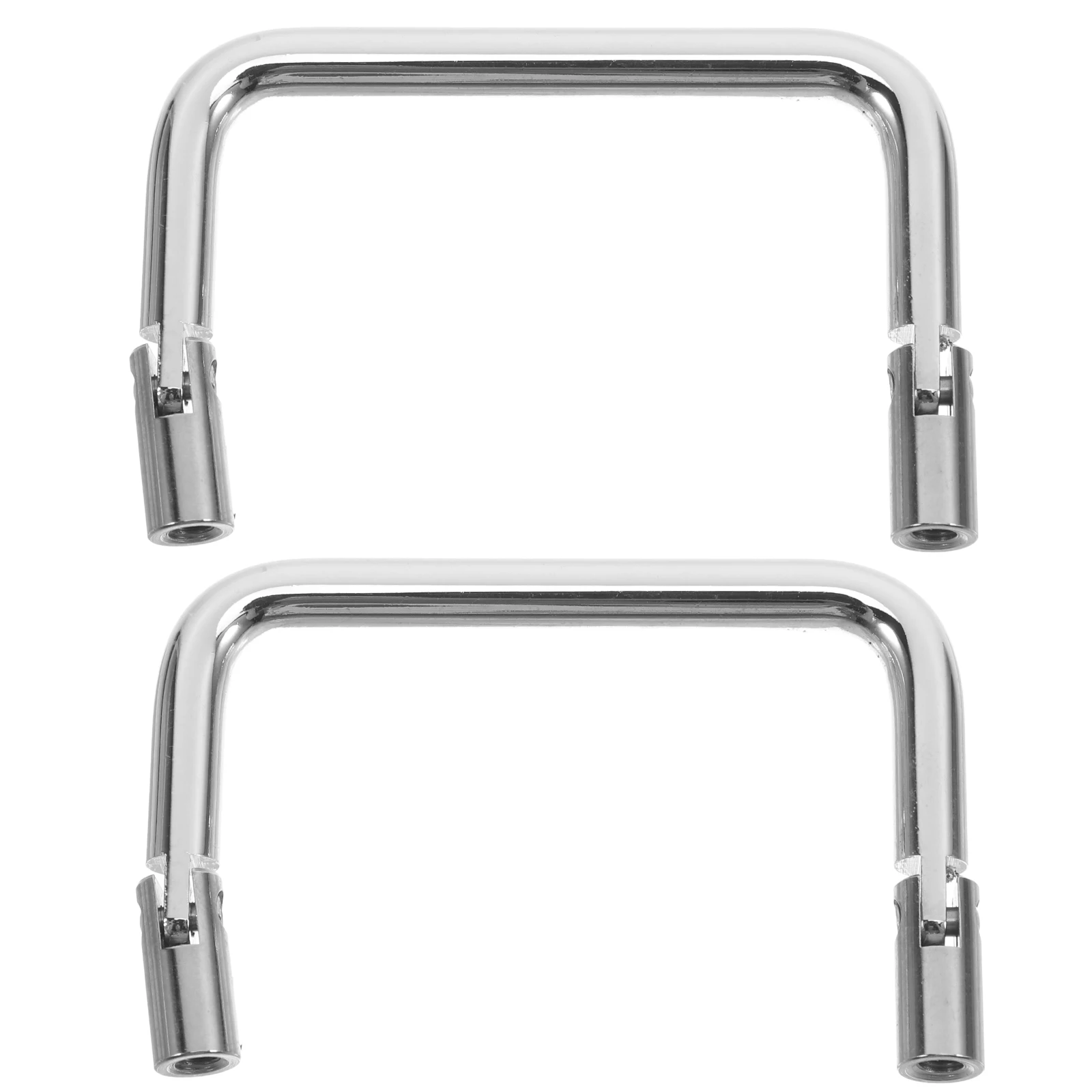 

2pcs Cabinet Door Foldable Stainless Steel Metal Drawer Pulls Easy Installation Durable Outdoor Gate Handles Kitchen Hardware
