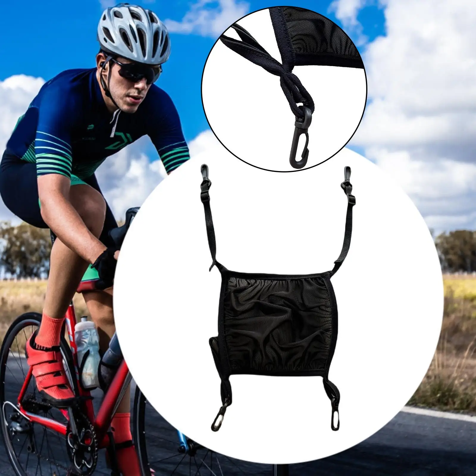 

Motorcycle Helmet Holder for Backpack, Carrying Pouch Helmet Cover, Versatile Easy Installation for Outdoor Activities, Cycling