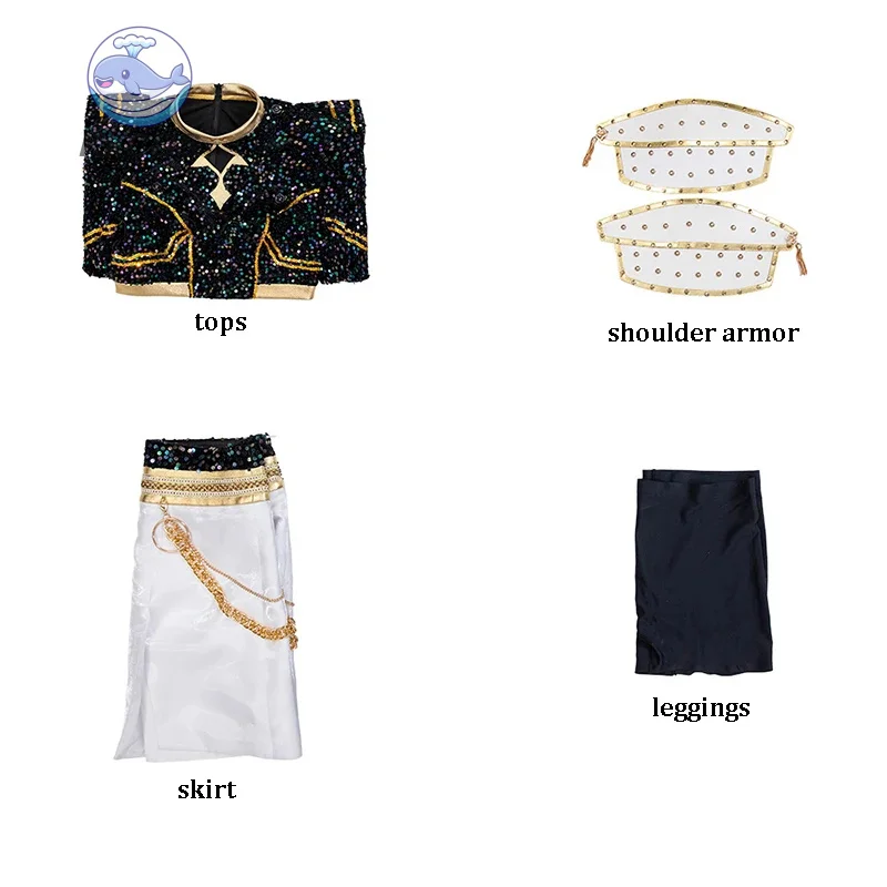 أزياء KPop Zoey التأثيرية، أحذية شعر مستعار، معطف أسود، بدلة غناء، أزياء ترويجية للأغنية للنساء، أزياء لعب الأدوار في حفلات الهالوين