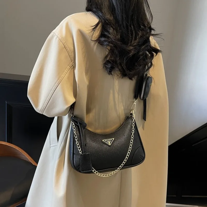

Sleek Shoulder Bag Women Multifunctional Handbag Light Luxury High Capacity Perfect For Business Travel And Leisure