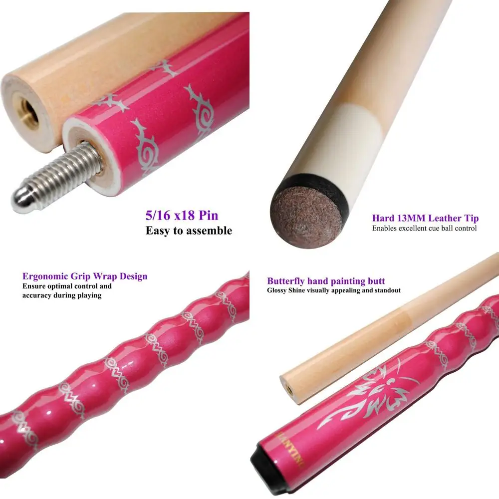 

Кленовый кий из твердой древесины, состоящий из двух частей, эргономичный дизайн, диаметр 13 мм, весы 19-21 унций