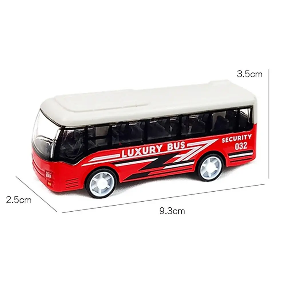 High Quality Bus Shape High Imitation Extended Bus Toys Alloy Bus Model Pull Back Vehicle Model
