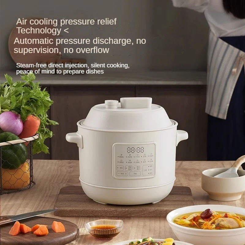 

New Style 3L Electric Pressure Cooker Yogurt Fermentation Intelligent Slow Cooker Multi-function Rice Cooker for Home Use