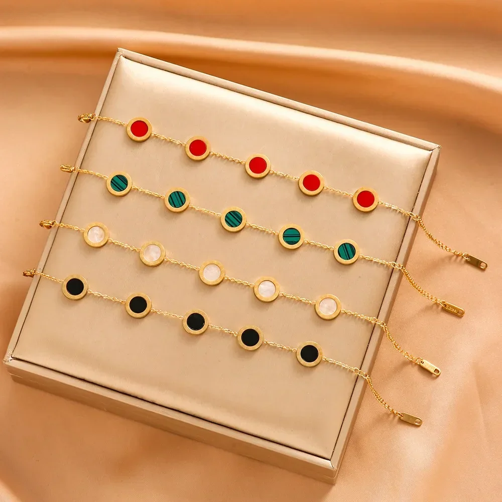 

The latest niche fashion round letter bracelet for girls in 2025