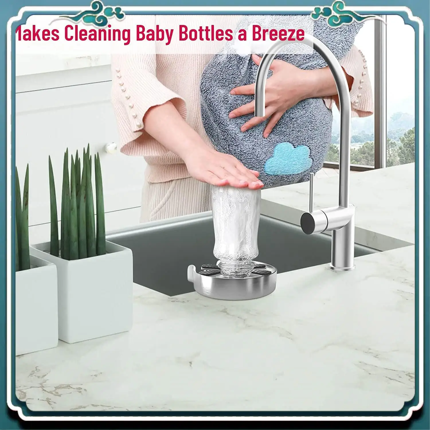 

Premium Faucet Glass Rinser High Pressure Glass Washer For Kitchen Sinks Stainless Steel Sink Cup Washer Baby Bottle Washer Cup