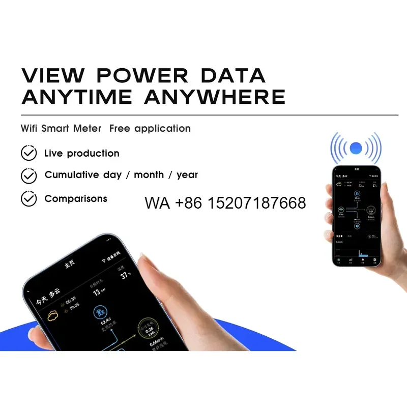 Wmwmnu for Portable Balcony Power Plant PV Solar Energy System Plug and Play 400W 600W 800W Grid Connected Complete Set