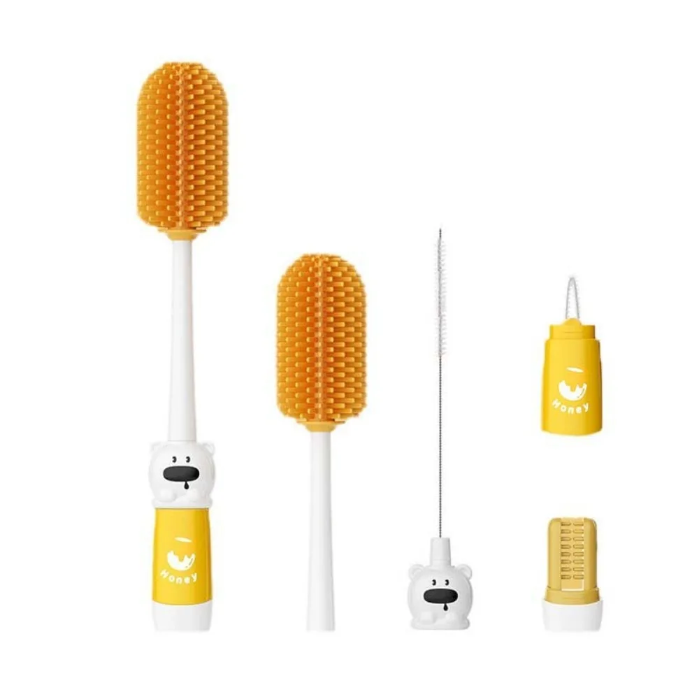 

Набор щеток для чистки бутылок из АБС-пластика, соска-пустышка TPR, скруббер из стали 304, сливная стойка для хранения, инструмент для мытья стеклянных чашек, уличный инструмент