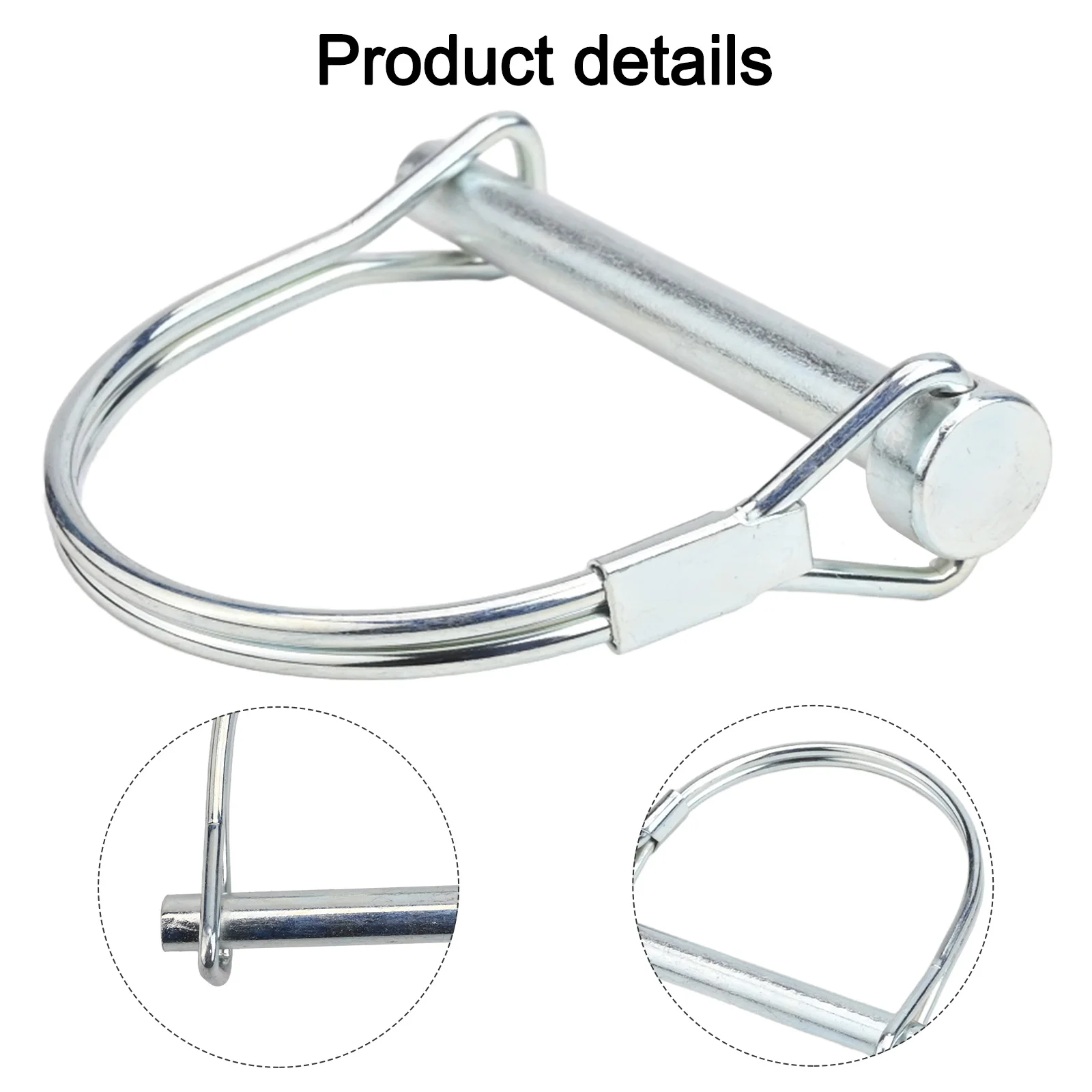 

Heavy Duty Safety Hitch Locking Pin Rust Resistant Carbon Steel Trailer Coupler Pin Compact Size for Easy Handling and Storage