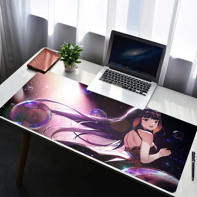 

Mouse Pad Laptop Rubber Extended Desktop Mat Computer Gamer Mousepad PC Gaming Accessories HD Hololive La Darknesss Keyboard Pad