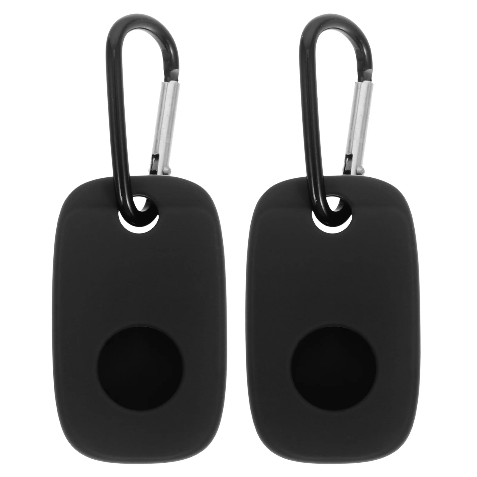 2 Pcs Tiles Mate Key Holder Silicone Protector Case Black Simple Protective Cover