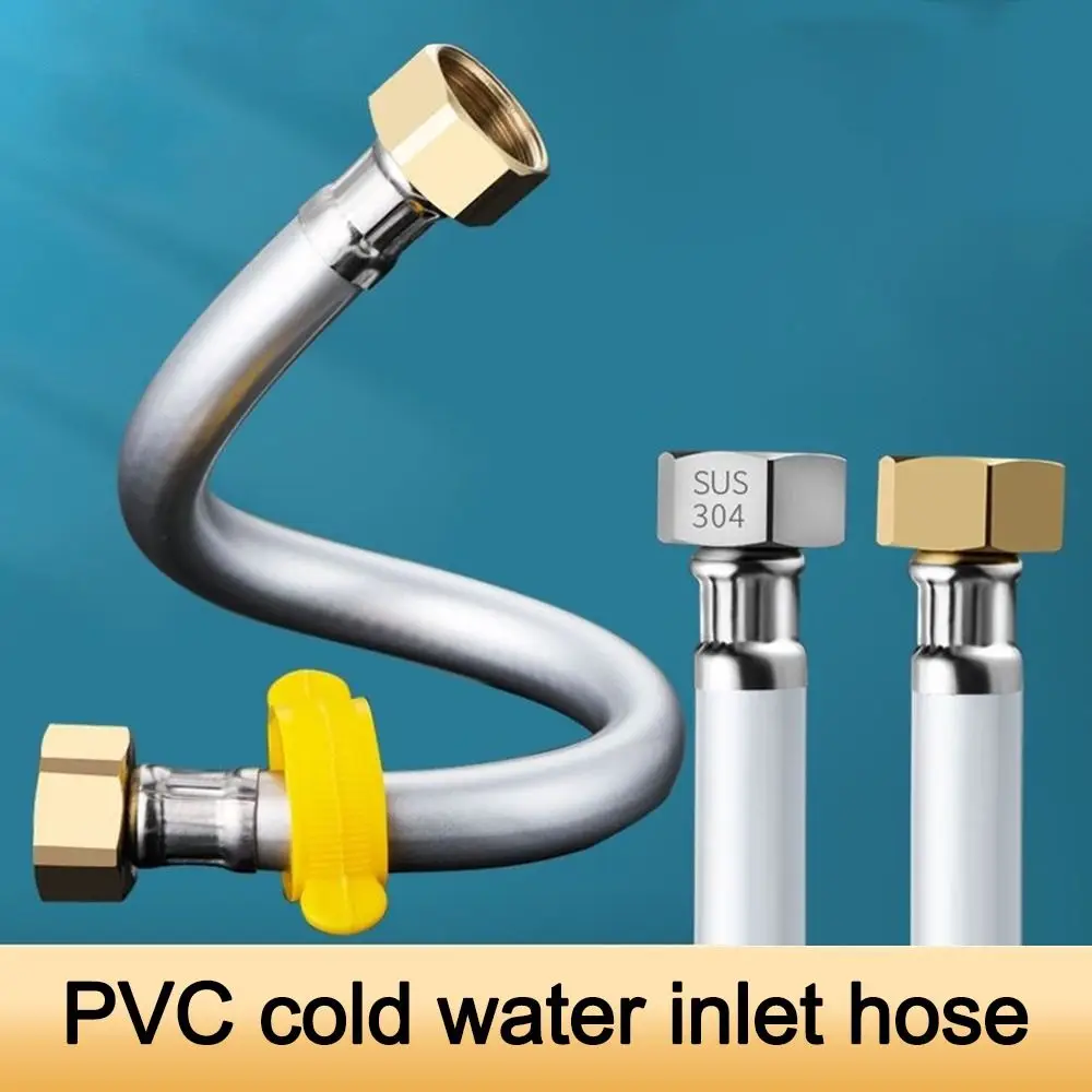 20-200CM Length Flexible Shower Hose Internal Threaded External Threaded Braided Hose Stainless Steel Adjustable Length