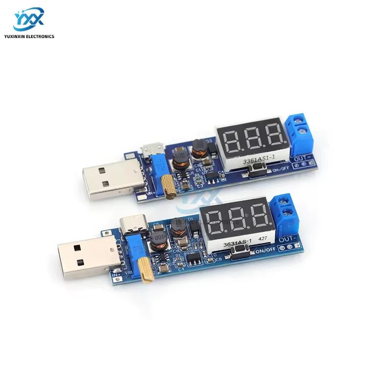 1PCS DC-DC Step Up Power Supply Module USB 5V to 3.3V 9V 12V 24V Voltage Regulator Boost Converter Desktop Power Module