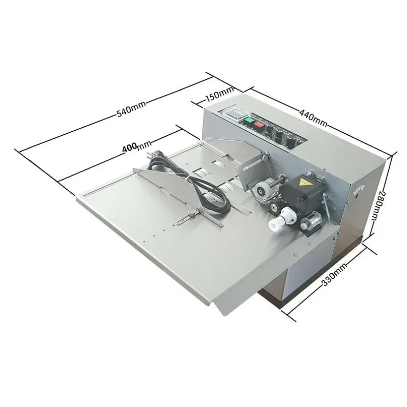 1pc Automatic Coding Machine 220V  Ink Wheel Coding Machine Plastic Bag Carton Inkjet Coding Machine