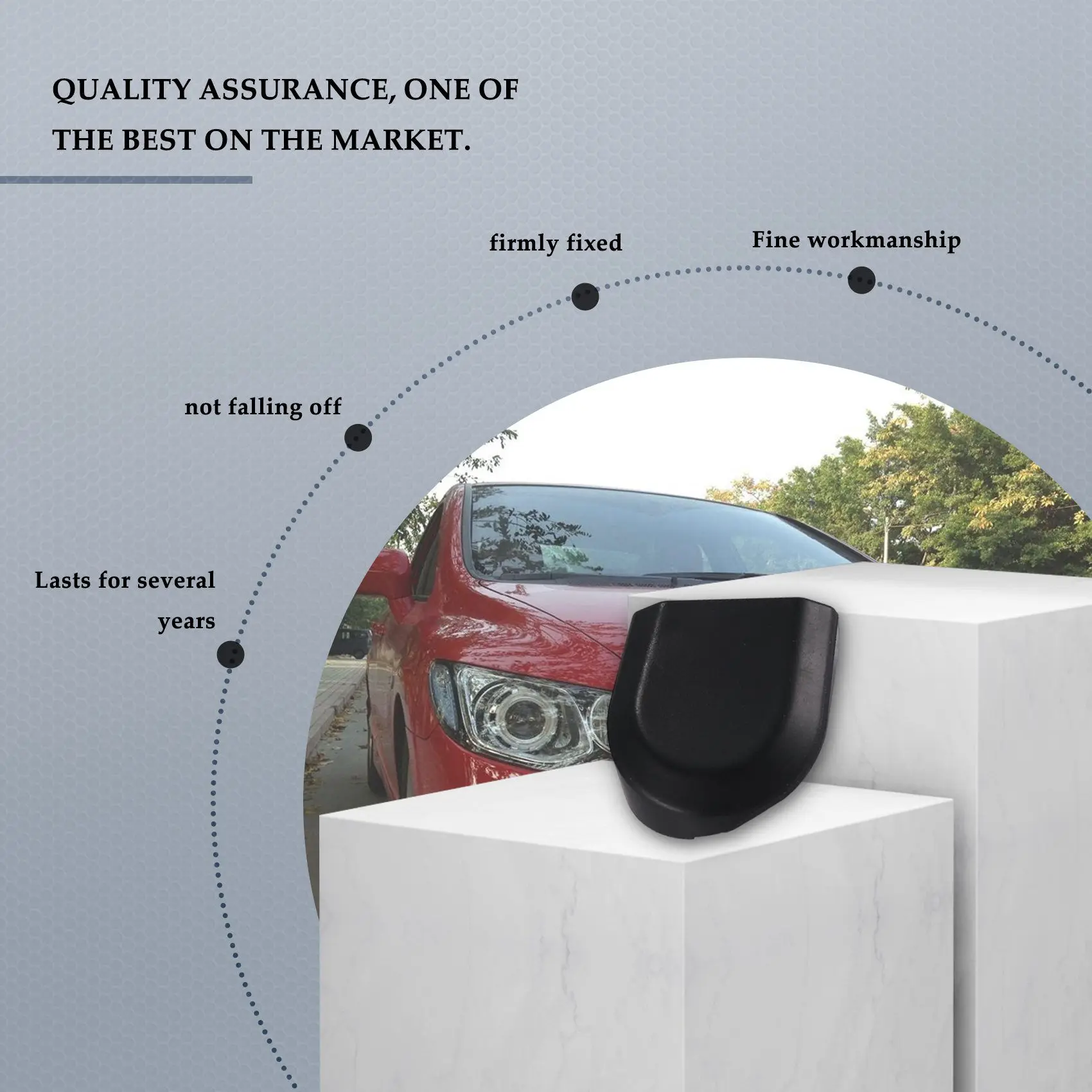 A85E-Front Windshield Wiper Cover Cap For HONDA For CIVIC 2006 - 2011 FA1 FD1 FD2 76602-SNA-A01 76601-SNA-A01 - view 3