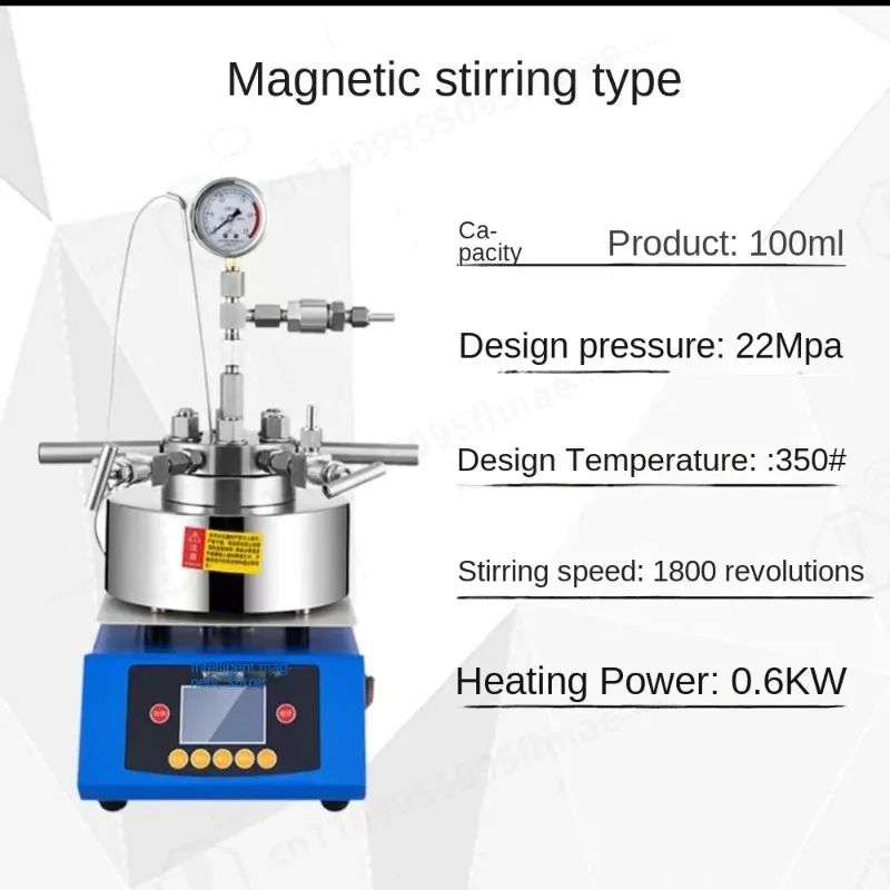High pressure temperature Autoclave Reactor 50-500ml with magnetic stirrer max 350C fast shipping