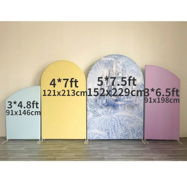 

4pcs Custom Arched Frame and Cover Background Wedding Decoration Studio Background Balloon Wall Baby Shower Mariage