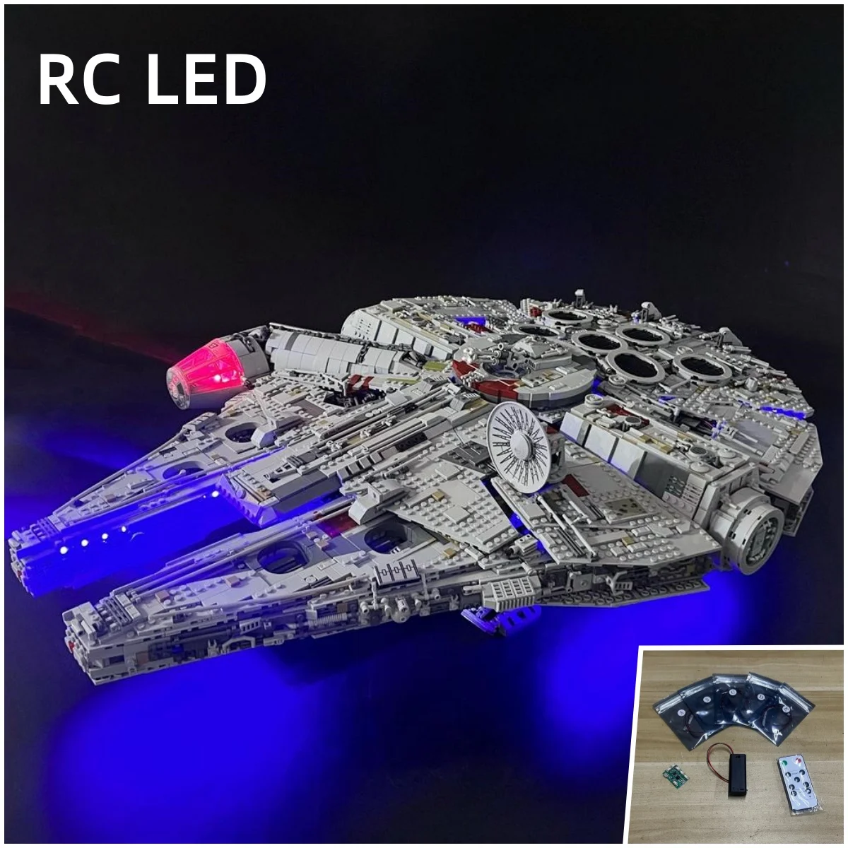 

RC Led Light for 75192 Compatible UCS Largest Millennium Falcon Without Building Blocks Just Led Kit for Christmas and Halloween
