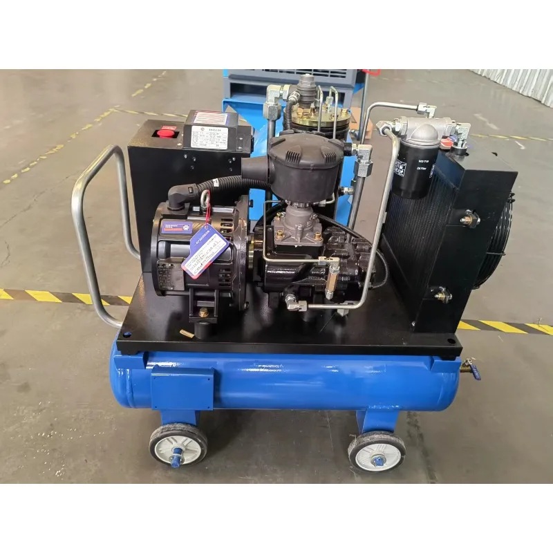 Customized 10Bar 10HP Lubricated Portable Screw Compressor Small Mobile Integrated Air Compressor 7.5KW Permanent Magnet Screw C