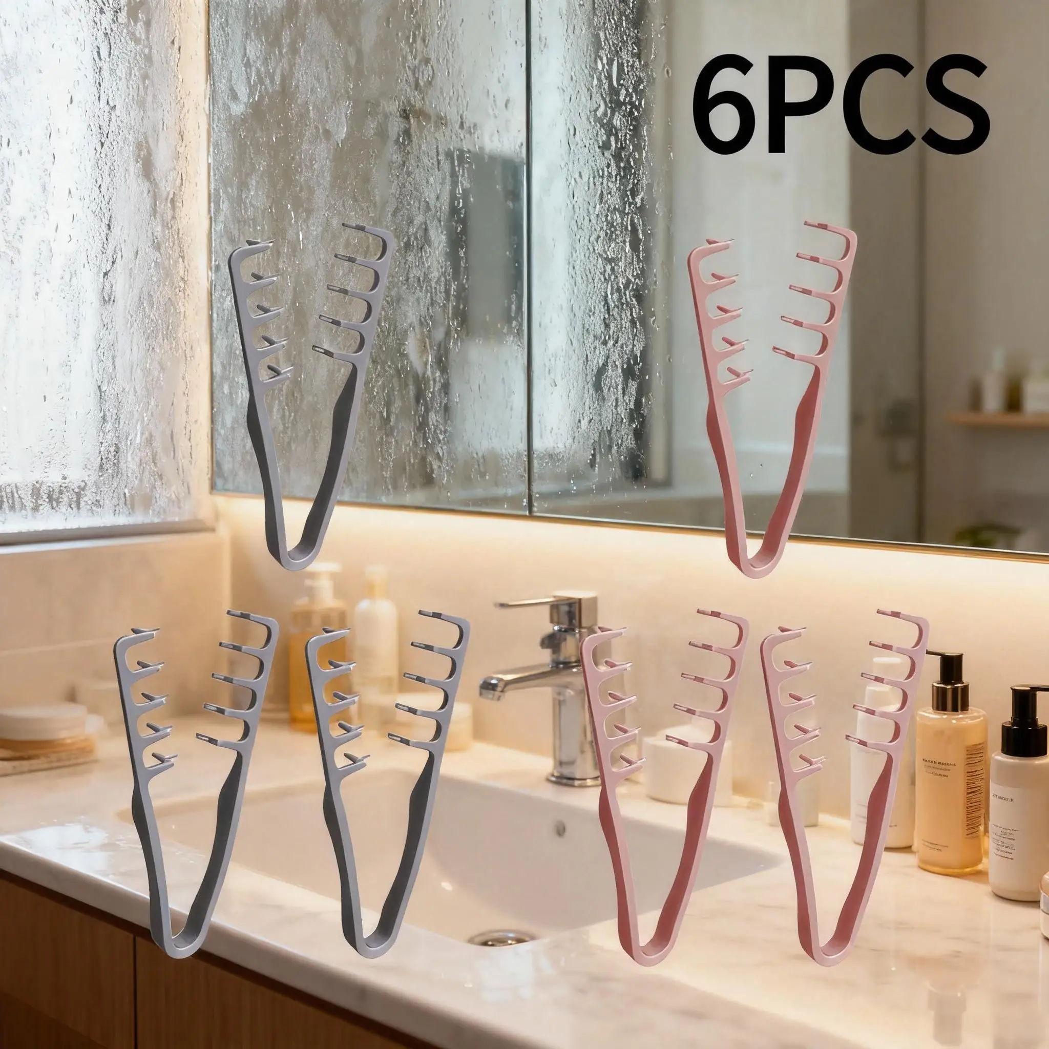  6PCS Roots Volumizing Korea Style Seam Covering Bangs Hair Combs For MenVolumizing Wide-Tooth Hair Styling Comb Styling Tools
