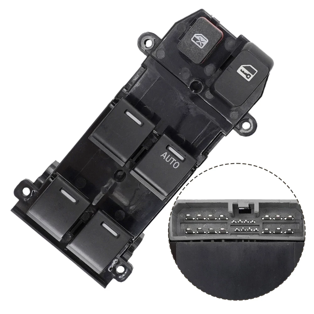Car Window Regulator 35750-SWA-Z01 Switch Long-lasting Reliability Precise Functionality Easy Installation Black