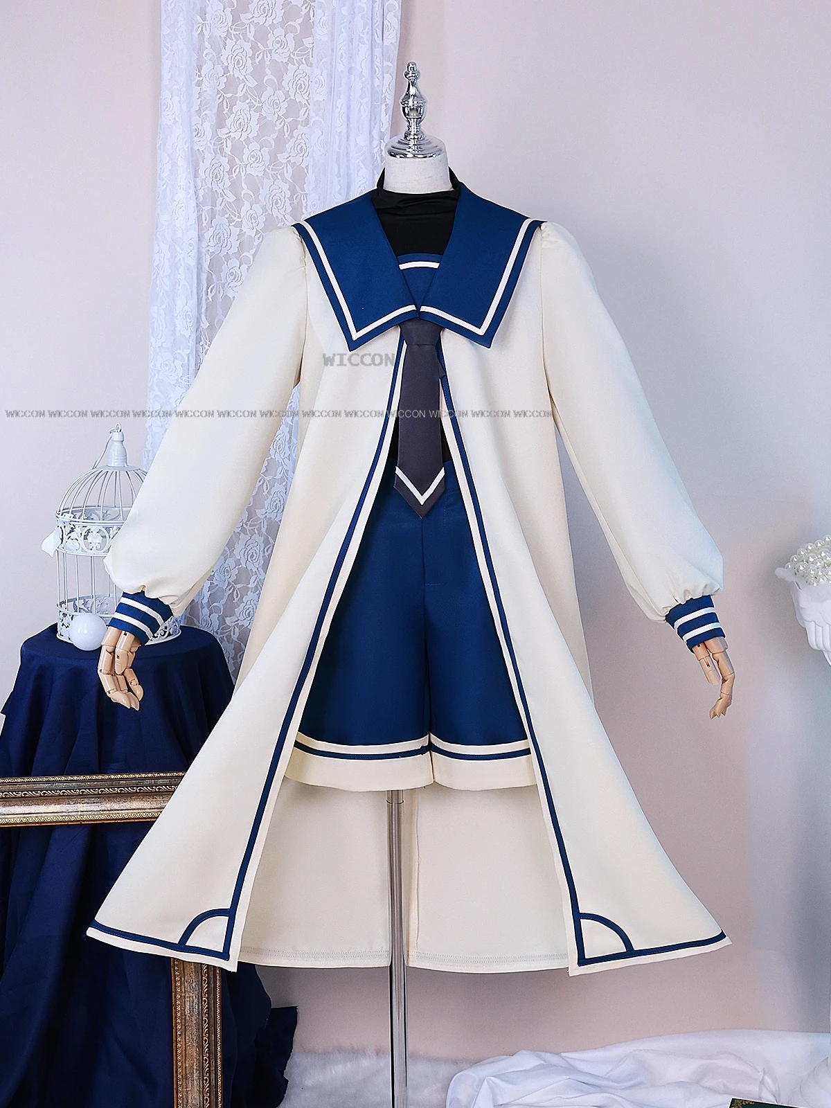 Ciel Phantomhive Anime Game Black Butler Cosplay Wig Uniform Cosplay Scallop Suit Halloween Party Daily Outfit