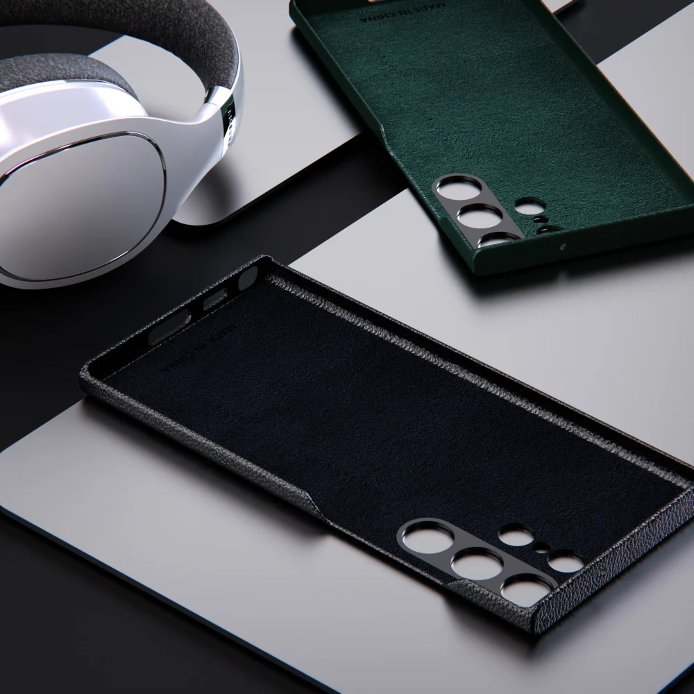 Original Leather Case for Samsung Galaxy S23 S22 Ultra Plus Luxury Cover Shockproof Full Protective Shell for S23Ultra S22Ultra