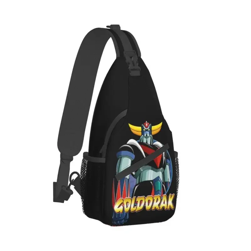 UFO Robot Goldorak Grendizer Sling Bag for Travel Hiking Anime Mechanical Warrior Chest Crossbody Backpack Shoulder Daypack