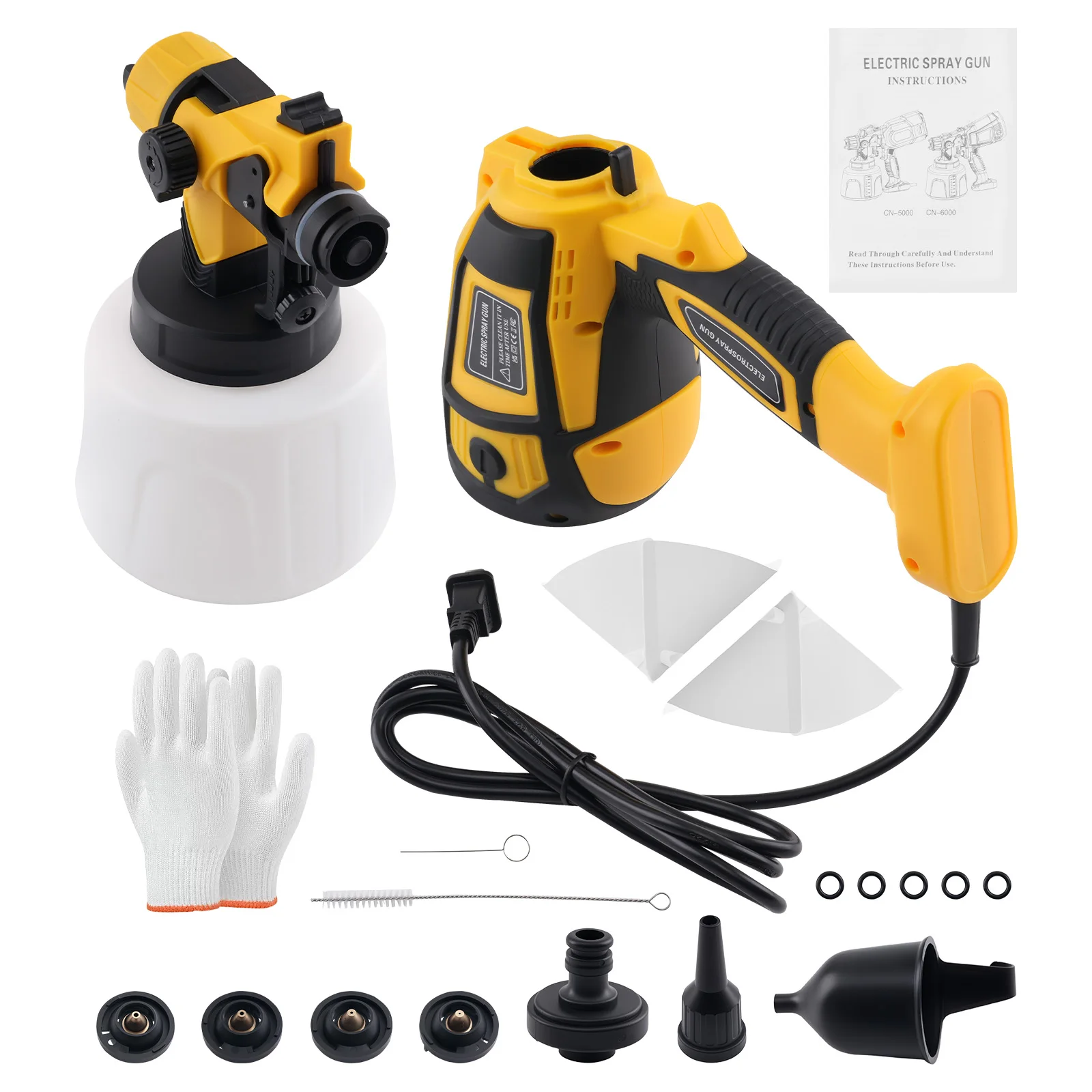 

Paint Sprayer 1000W High Power Electric Spray Paint Gun with Adjustable Spray