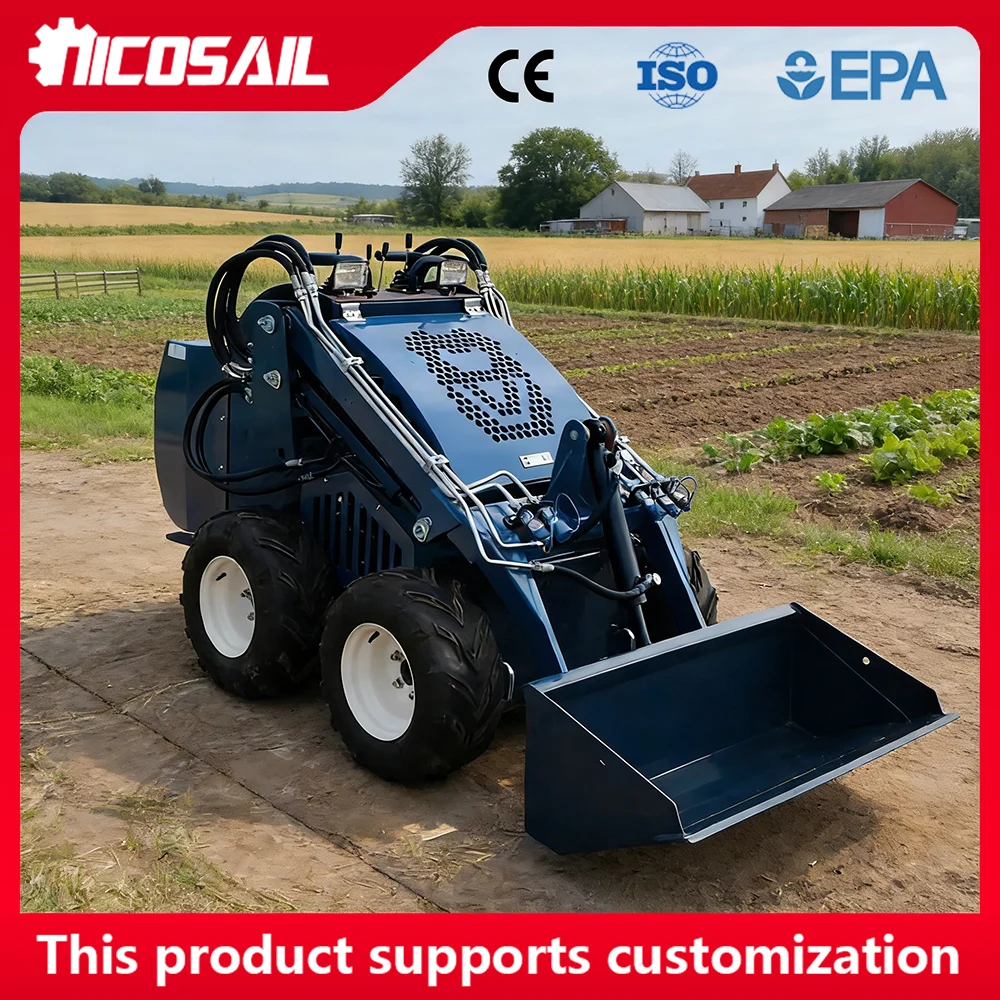 

Nicosail 380E Mini Skid Steer Loader Durable Structure for Farm Long Time Working High Performance