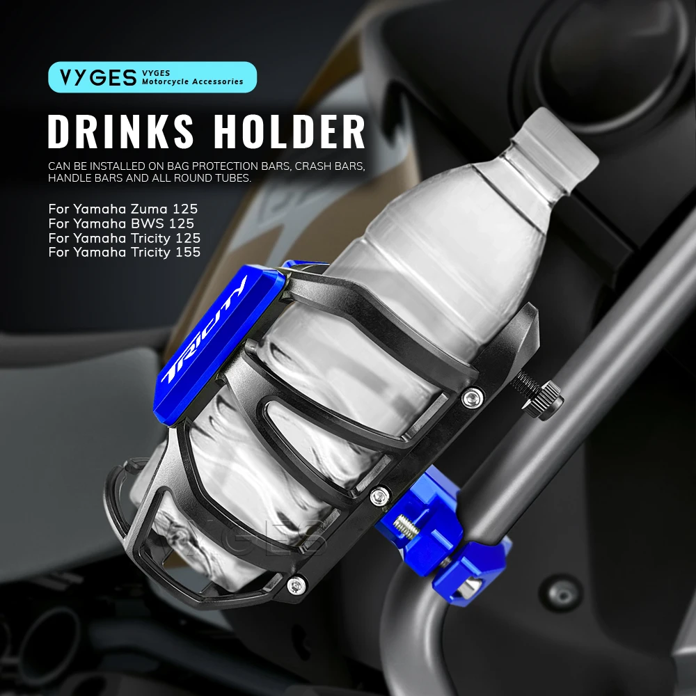 Motorrad Getränke Wasser flasche Käfig Getränke halter Wasser becher halter für Yamaha Zuma 125 bws 125 Tricity 125 Tricity 155