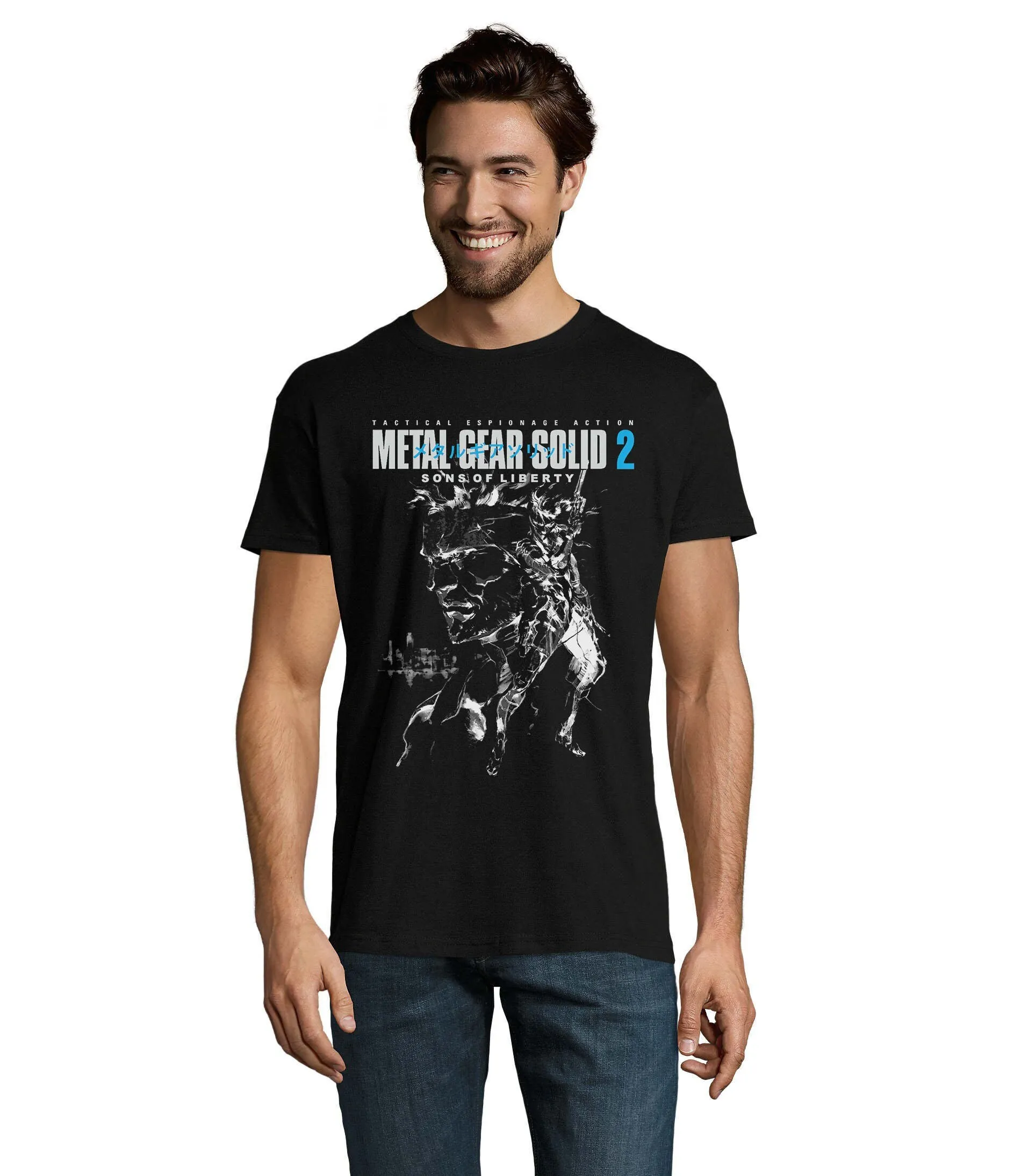 

Metal Gear Solid 2 Cover Tactical Espionage Action Men'S Cotton T Shirt