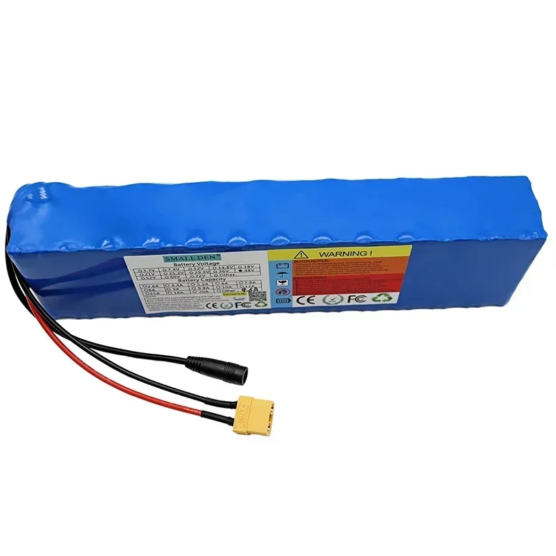 48 V 9,6 Ah Lifepo4-Akku 13S2P 18650 mit integriertem, symmetrischem BMS-Netzteil mit gleichem Port und wiederaufladbarem Akku mit großer Kapazität